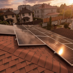 Solar panels on special constructions