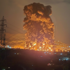 Израильская атака на иранские топливные склады
