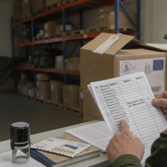 Collecting data on parcels from Europe