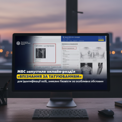 Онлайн-розділ «Впізнання за татуюванням» МВС