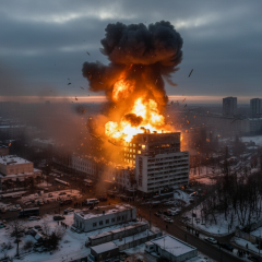 Завод микроэлектроники в Брянске оцепленный