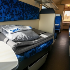 Bedding in the train - 95 hryvnias