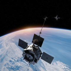 Космічний апарат NASA у атмосфері