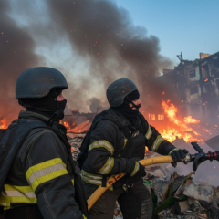 Russia launched 498 missiles and drones