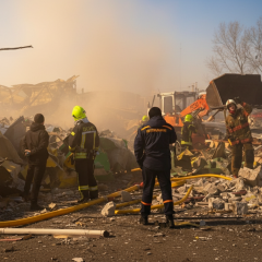 Impact of Russian attack in Kyiv region