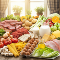 Молочная продукция в магазине