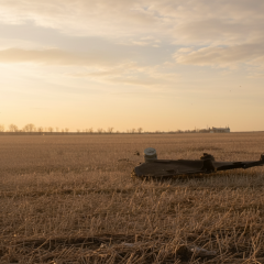 Remnants of Russian drone near Ukraine border
