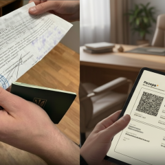 QR code of the 'Reserv+' app for checking the summons
