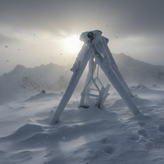 Snow and -8°C on Pip Ivan