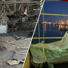 Атака российских судов на Одессу
