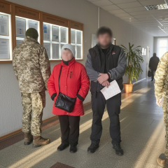 Чоловік і стара жінка в авто