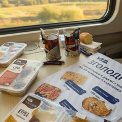 Food delivery in Ukrzaliznytsia compartments