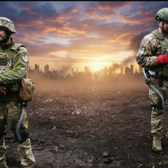 Ukrainian paratroopers testing exoskeletons on the front line