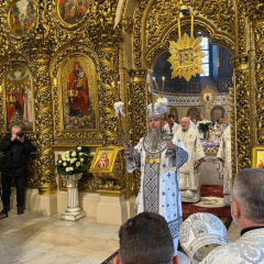 Patriarch Filaret in Volodymyrsky Cathedral