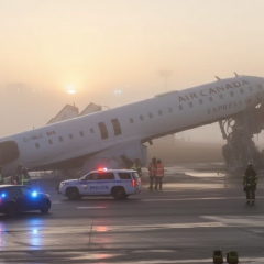 Літак Air Canada зіткнувся з пожежною машиною