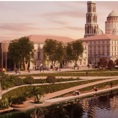 Reconstruction of Lopanska Embankment in Kharkiv