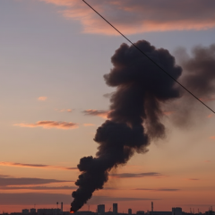 Explosion at the oil refinery in Ufa