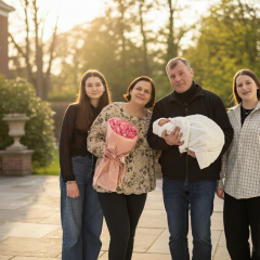 Wife gave birth to seventh child