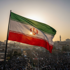 Khamenei and Larijani in Iran