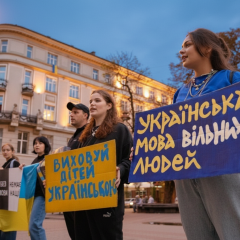 Bilhorod-Dnistrovskyi community moratorium on Russian-language content