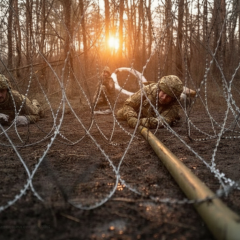 combat actions on the front line