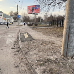 New road surface near the hospital