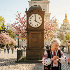 Календар і стрілки на годиннику
