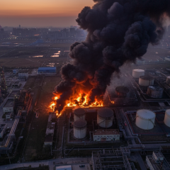 Drones attacking ports in Russia