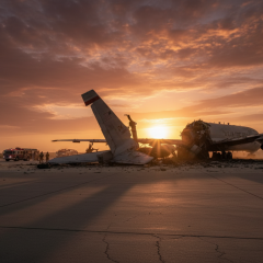 Iranian missiles destroyed American AWACS aircraft