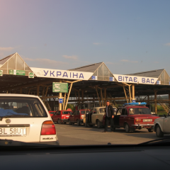 Scanners at the border with Poland before Easter