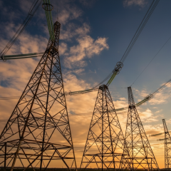 Expensive electricity on the background of a chart