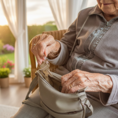 Image of a person on pension in Ukraine