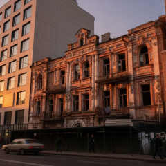 Historical building of Rutkovsky without protection