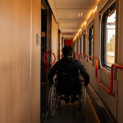 Disability icon on a phone background