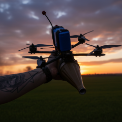 Drones received mines and ammunition