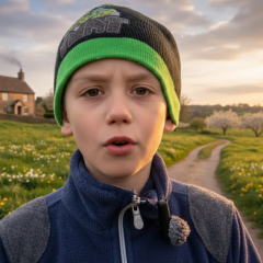 The boy raises money for the Armed Forces of Ukraine