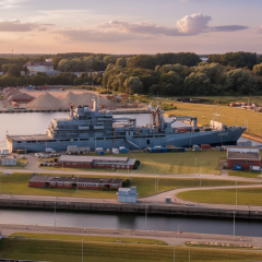 Map of the German military port