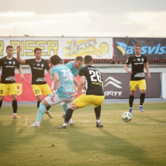 Logos of FC Poltava and Oleksandriya