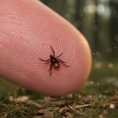 Tick in nature