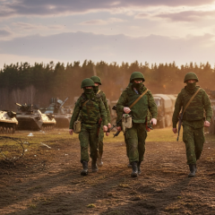 Российские войска наступают на карте