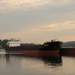 Российский грузовой корабль затонул в море