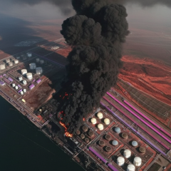 Ukrainian drones attacked Russian port