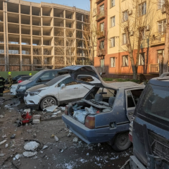 Russian military crimes: drone attack in Odessa
