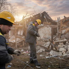 Будинок зруйновано внаслідок атаки