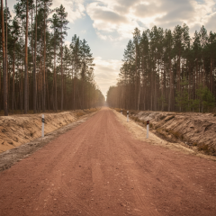Construction of forest roads for Ukraine