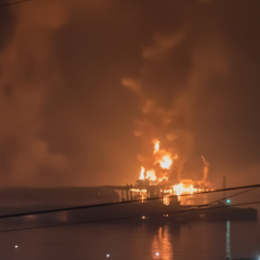 Attack on Sheshkaris oil terminal