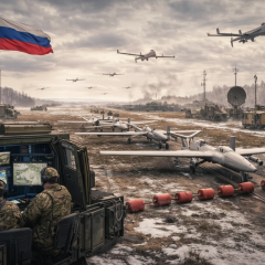 Российские дроны над Белоруссией