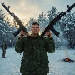 Image of deceased mercenary from Nepal and Africa