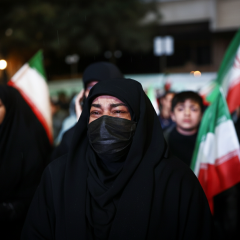 People on the streets of Tehran after ceasefire