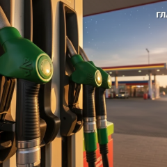 Fuel prices at gas stations